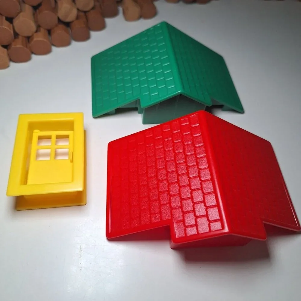Lincoln Logs Replacement Roof Piece Lodge House Plastic Village Top Cabin Build‎